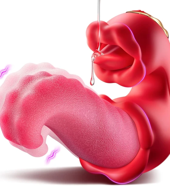 4 in 1 Tongue Thrusting Vibrator Dildo Sex Toys in Pakistan