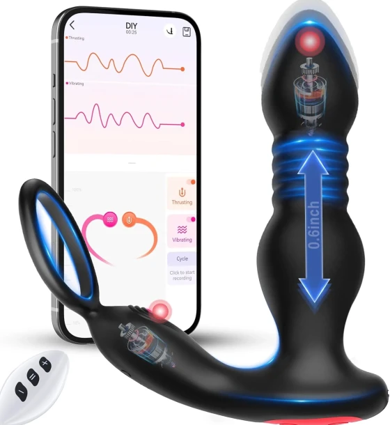 Anal Vibrator Thrusting Vibrating Anal Plug in Pakistan